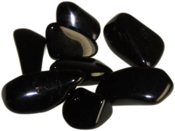 24x L Tumble Stones - Black Tourmaline - Hira Online